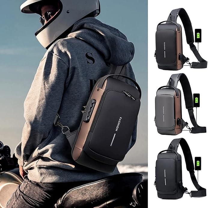 Product Title: Lightweight Anti-Theft Crossbody Sling Bag – USB Charging Shoulder Backpack