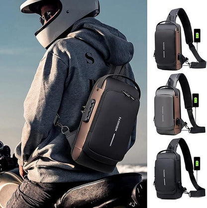 Product Title: Lightweight Anti-Theft Crossbody Sling Bag – USB Charging Shoulder Backpack