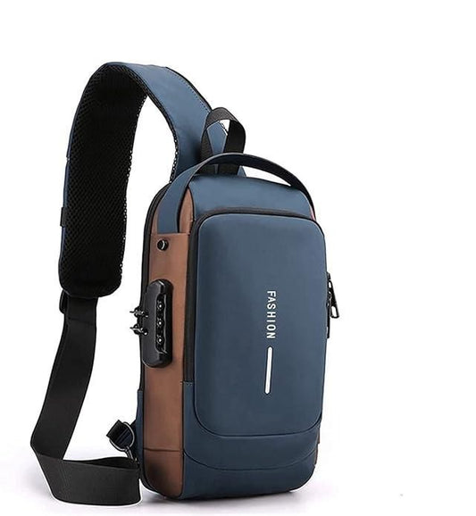 Product Title: Lightweight Anti-Theft Crossbody Sling Bag – USB Charging Shoulder Backpack